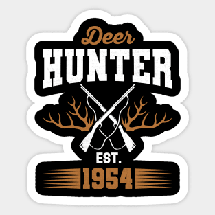 Gifts for 67 Year Old Deer Hunter 1954 Hunting 67th Birthday Gift Ideas Sticker